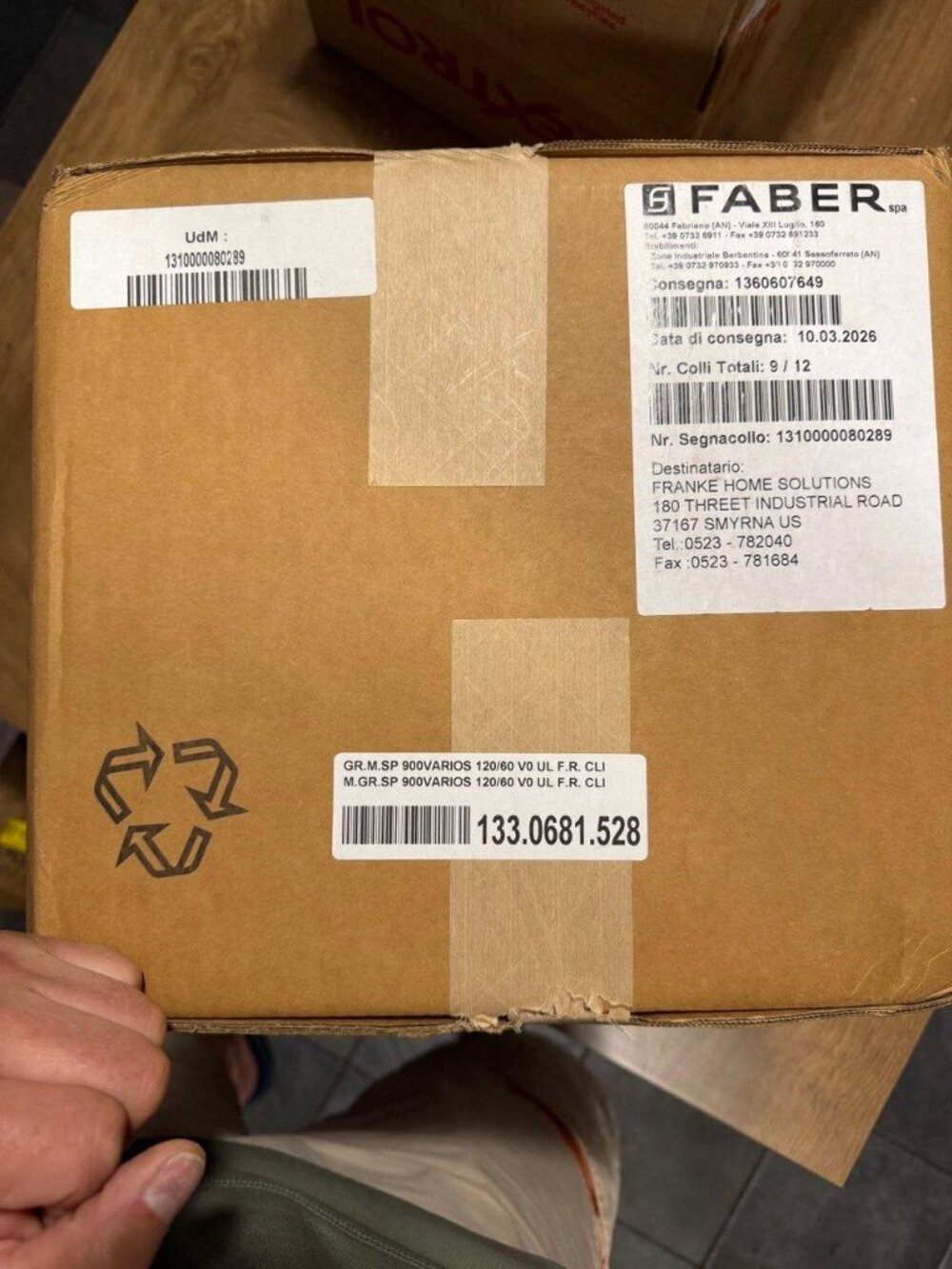 133.0681.528 faber Blower motor BRAND NEW OEM